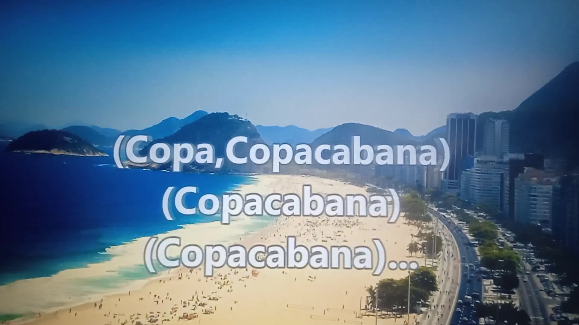 me and my neighbor at Copacabana