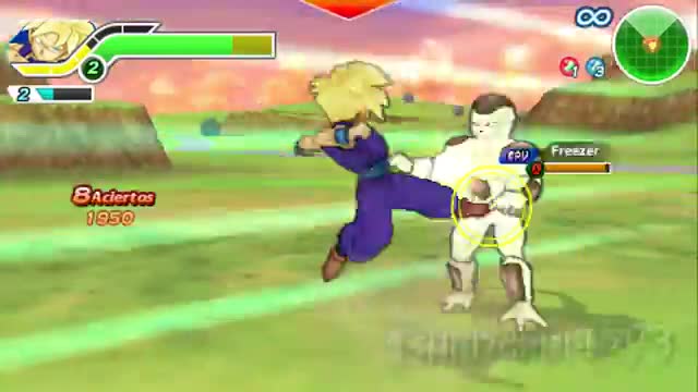 Dragon Ball Z Tenkaichi Tag Team (PSP) Loquendo, peleas subnormales