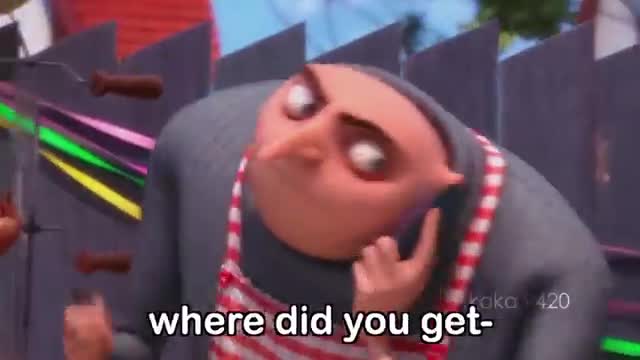 gru becomes chicken gru becomes chicken