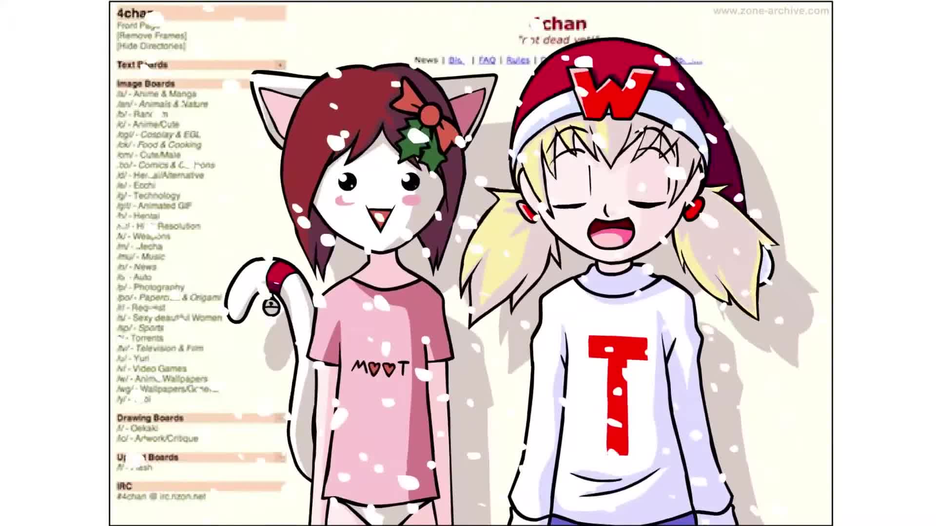 old 4chan flash animation - Silent Night