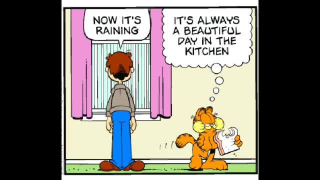 It's A Beautiful Day In The Kitchen...But Not Outside (Garfield Comic Dub)