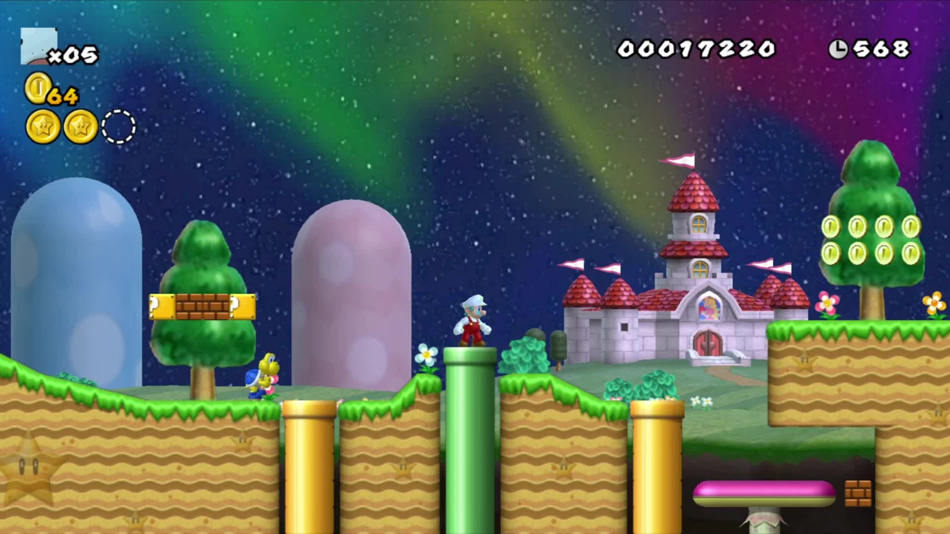 MHTAWII(Silver Star Quest)/NSMBWII custom level: Star Stretch Road MHTAWII(Silver Star Quest)/NSMBWII custom level: Star Stretch Road