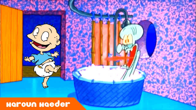 Tommy Pickles Drops by Squidward's House