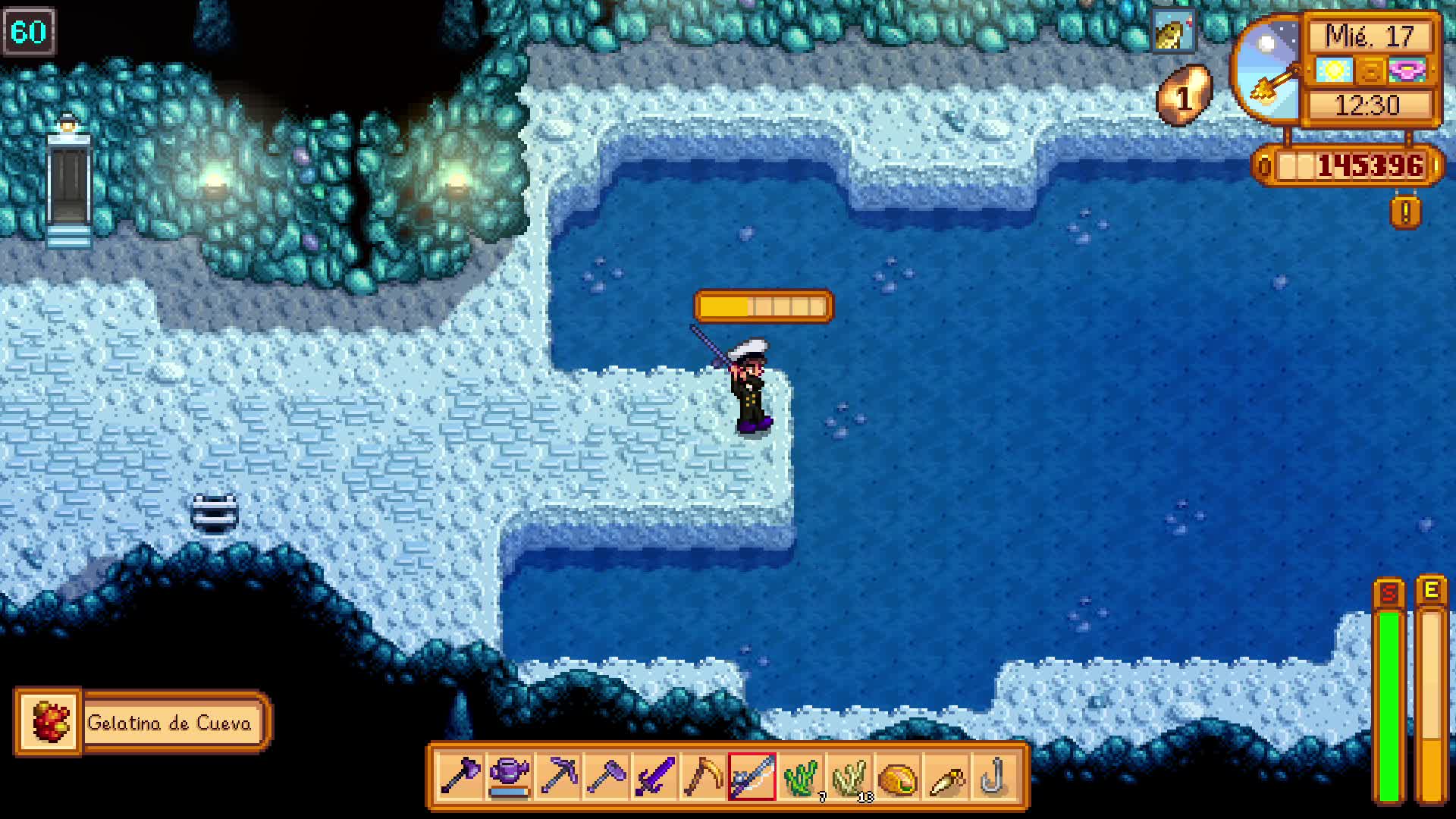 Stardew Valley - Pesca en las cavernas heladas de peces fantasma y un par de sorpresas