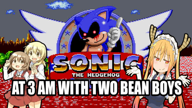 SONIC EXE AT 3 AM | PLAYED BY TWO BEAN BOYS