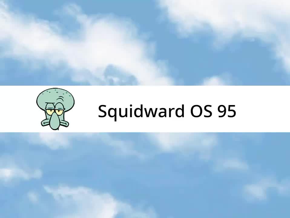 original squidward os 95 logo
