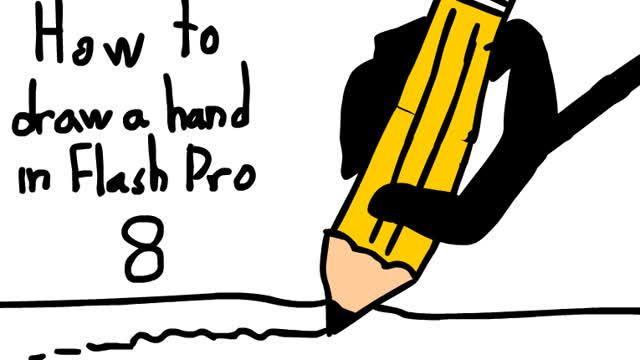 How to draw a hand in Flash Pro 8