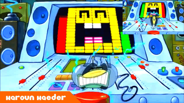 Plankton Gets Elecrocuted by SpongeBob's Laugh Sparta Venom Remix