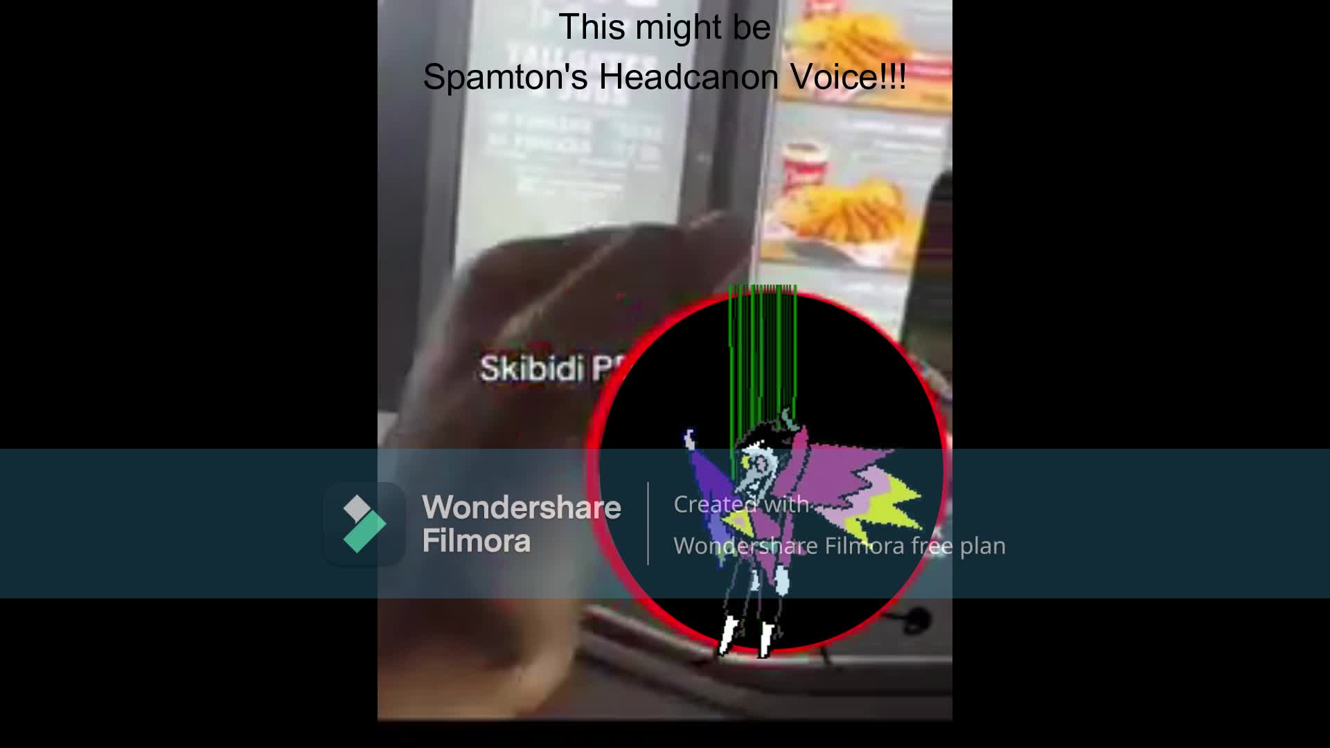 spamton orders at canes