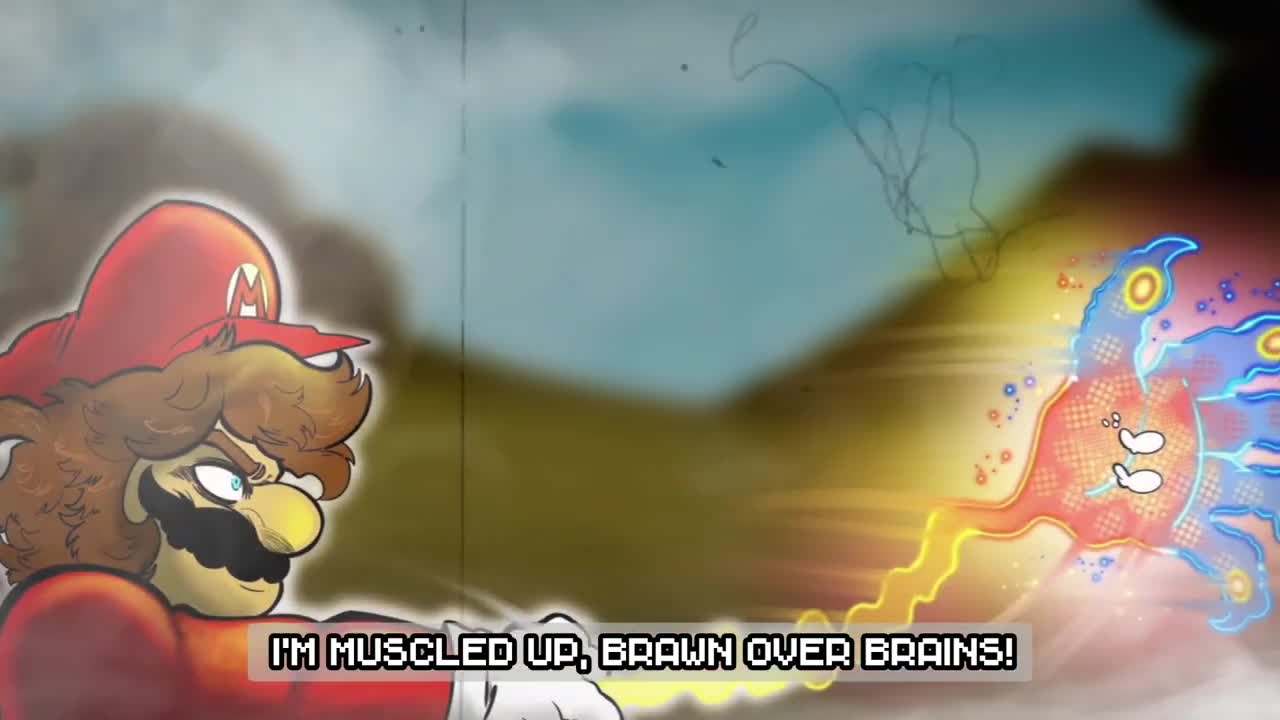 [SUPER PAPER MARIO Musical Bytes Fan Music Video #2] O'Chunks Warrior