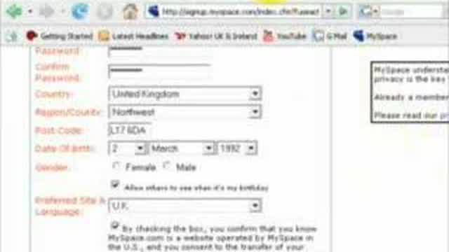 MySpace Tutorial