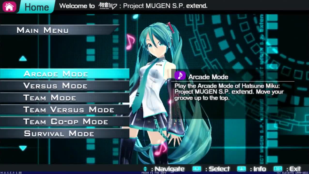 Hatsune Miku: Project MUGEN extend ALPHA 2 DEC. 09, 2013 (WORK IN PROGRESS)