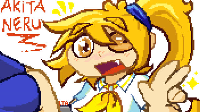 Drawing Akita Neru in MS Paint