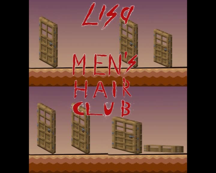 Men's hair club minecraft door cover