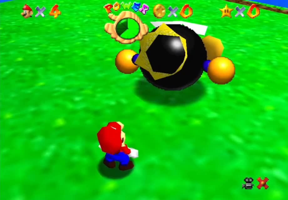 Playing super Mario 64