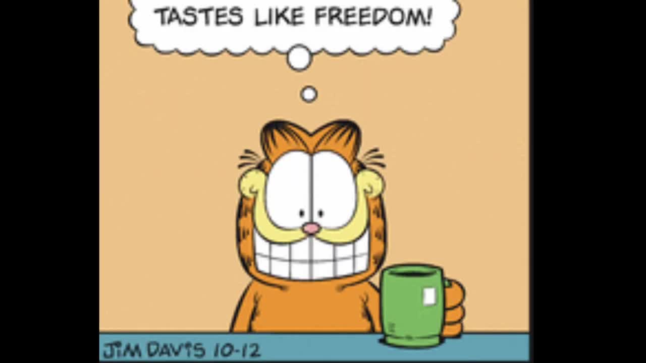Garfield tries Saturday Morning Coffee (Comic Dub)