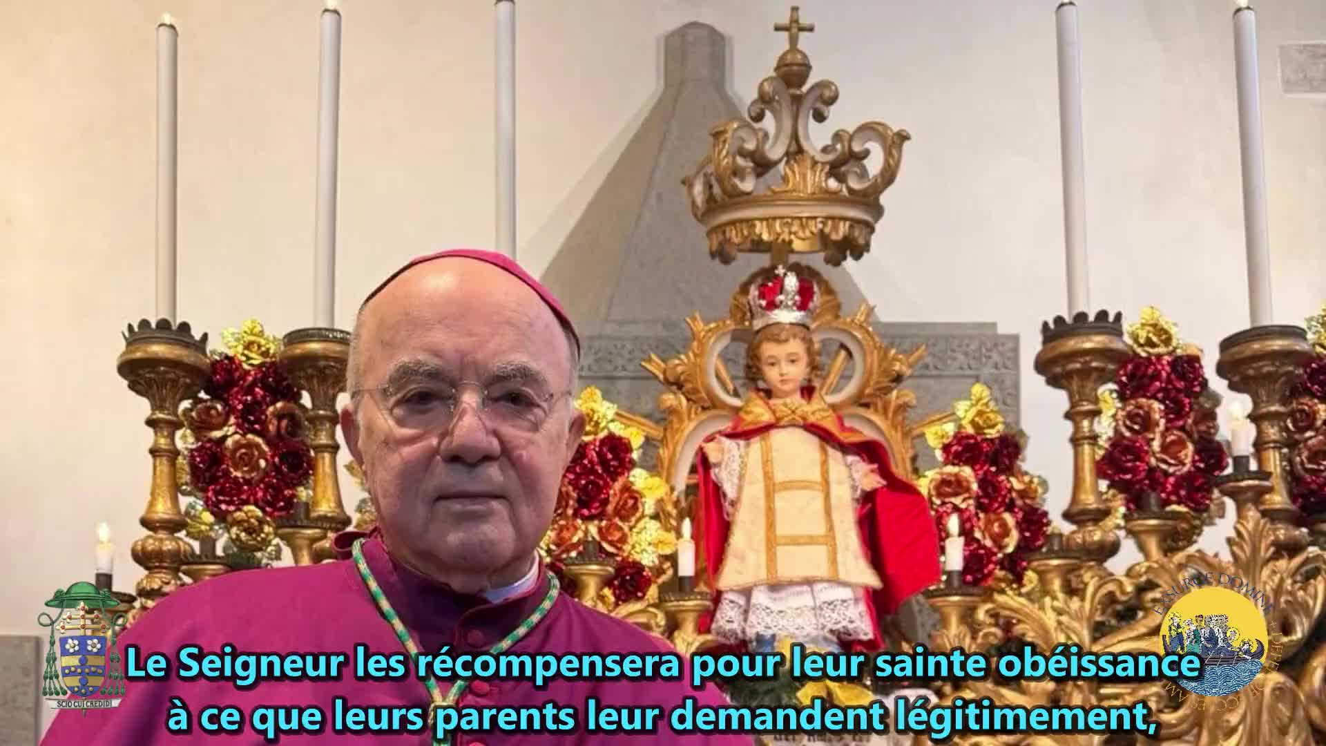 Archevêque Carlo Maria Viganò Invenerunt in Templo Homélie pour la Sainte Famille 11 Janvier 2026 Archevêque Carlo Maria Viganò Invenerunt in Templo Homélie pour la Sainte Famille 11 Janvier 2026