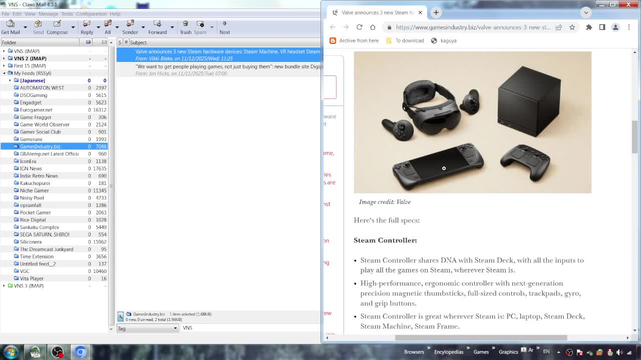 VNS: Just The News – The Steam Machine 2.0, Electric Boogaloo (November 12, 2025: Part 1)