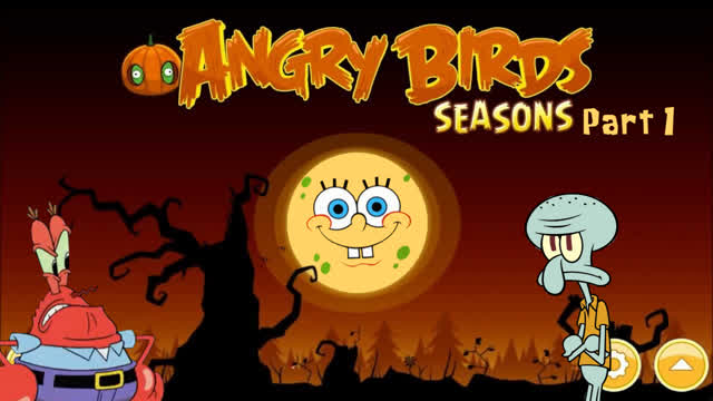 SpongeBob Plays Angry Birds Seasons Part 1