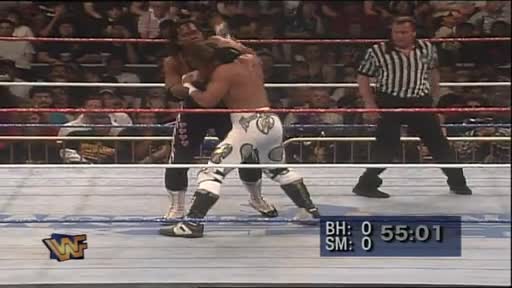 Wrestlemania 12 - Shawn Michaels vs. Bret Hart (60 Minute Ironman WWE Title Match) (Part 1) Wrestlemania 12 - Shawn Michaels vs. Bret Hart (60 Minute Ironman WWE Title Match) (Part 1)