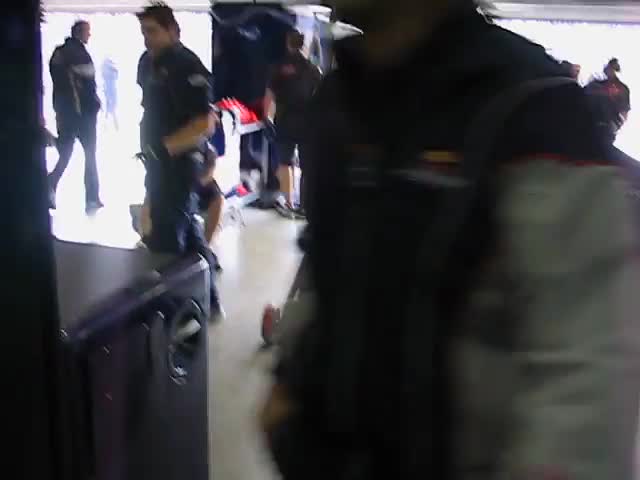 Inside Toro Rosso's Garage at European GP 2006
