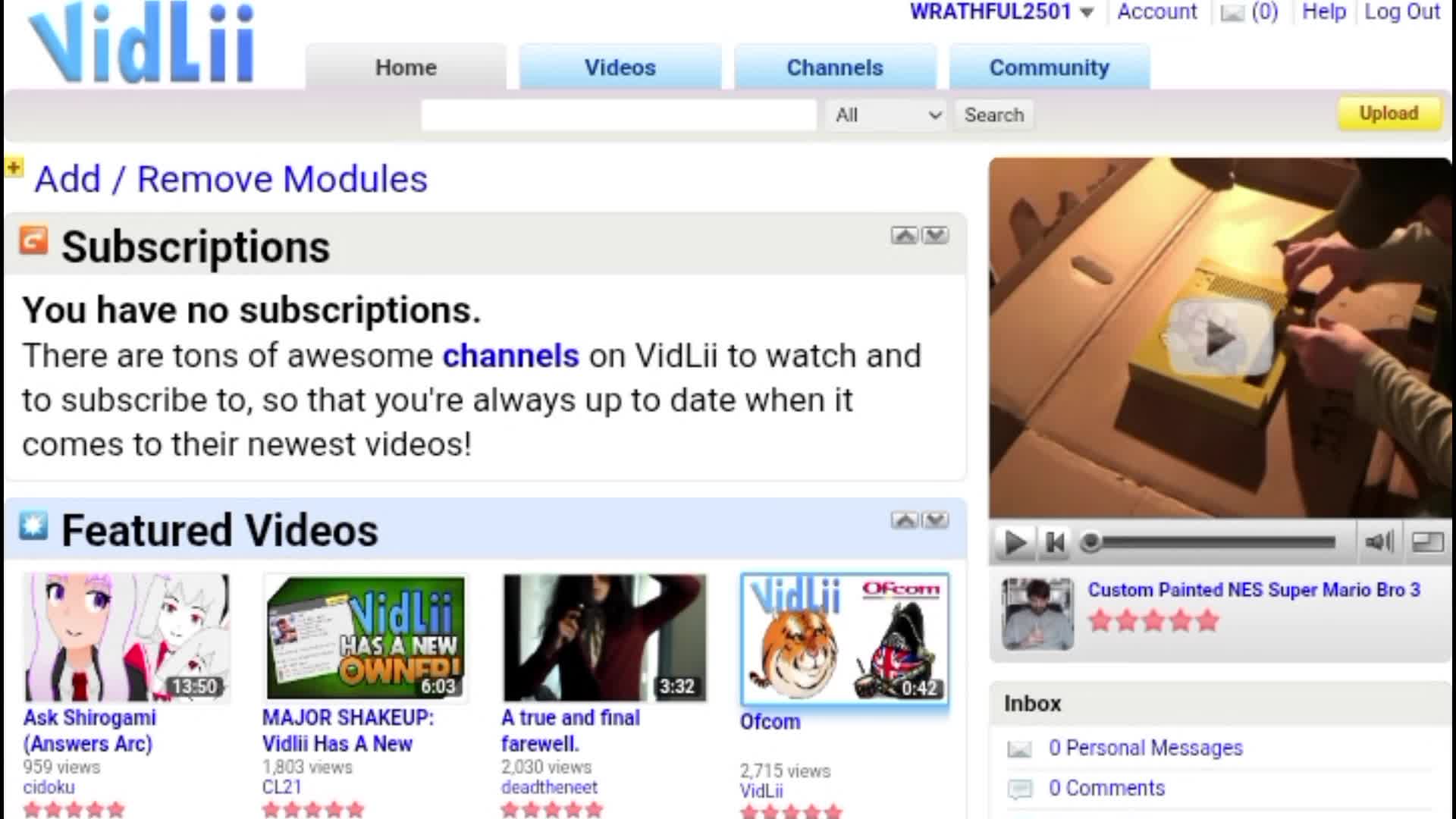 THE GOOD AMOUNT OF VIDEOS I'VE UPLOADED ON VIDLII.