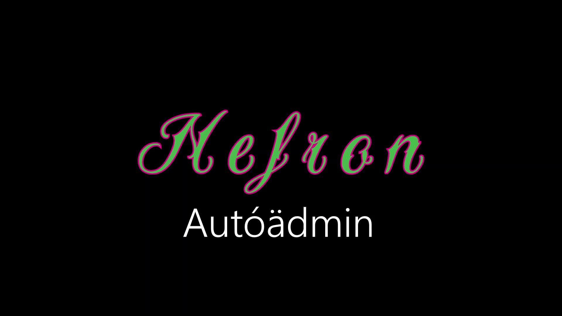 Nefron ¦ Autóädmin (officiäl audió)
