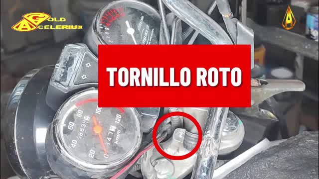 SACAR TORNILLO ROTO, DE MANUBRIO DE MOTO, @GOLDACELERIUX
