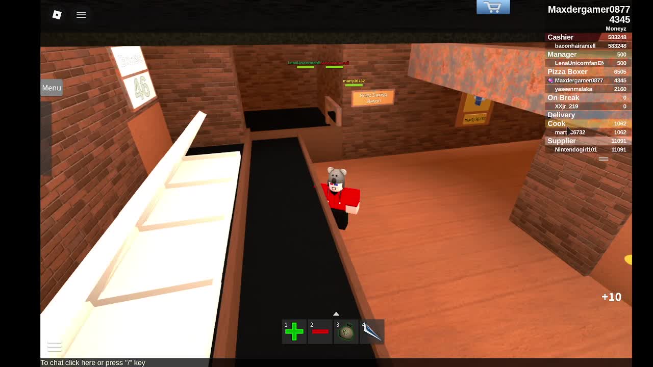 roblox work at a pizza place