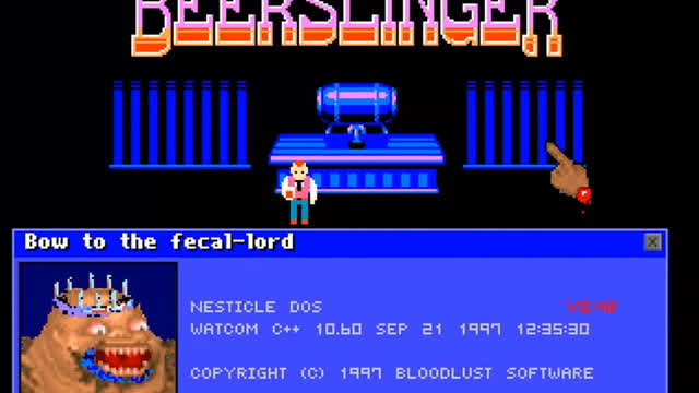 Beer Slinger - Homebrew NES game - Played on Nesticle Emulator for MS-DOS