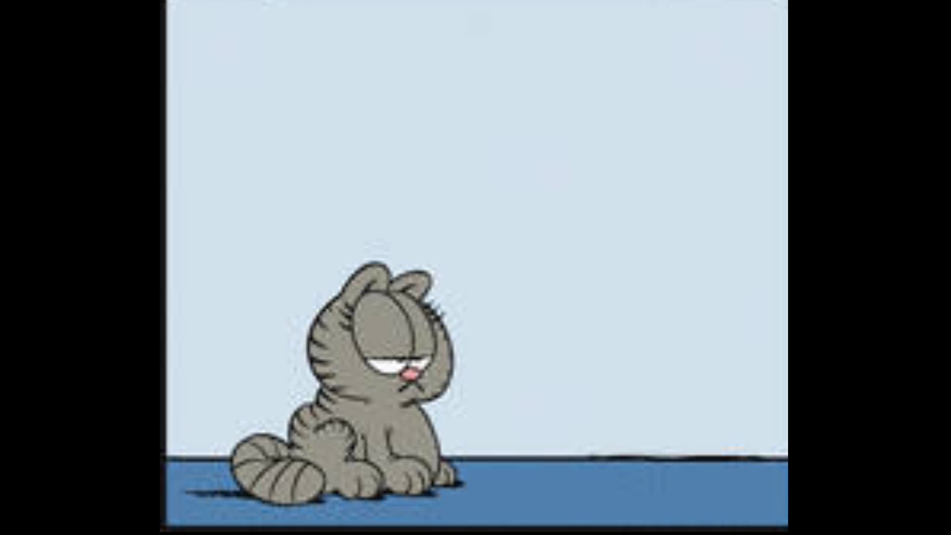 Nermal acting like Garfield