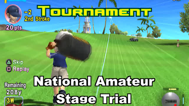 Everybody's Golf (PS2) - National Amateur Stage Trial at Aloha Beach Resort
