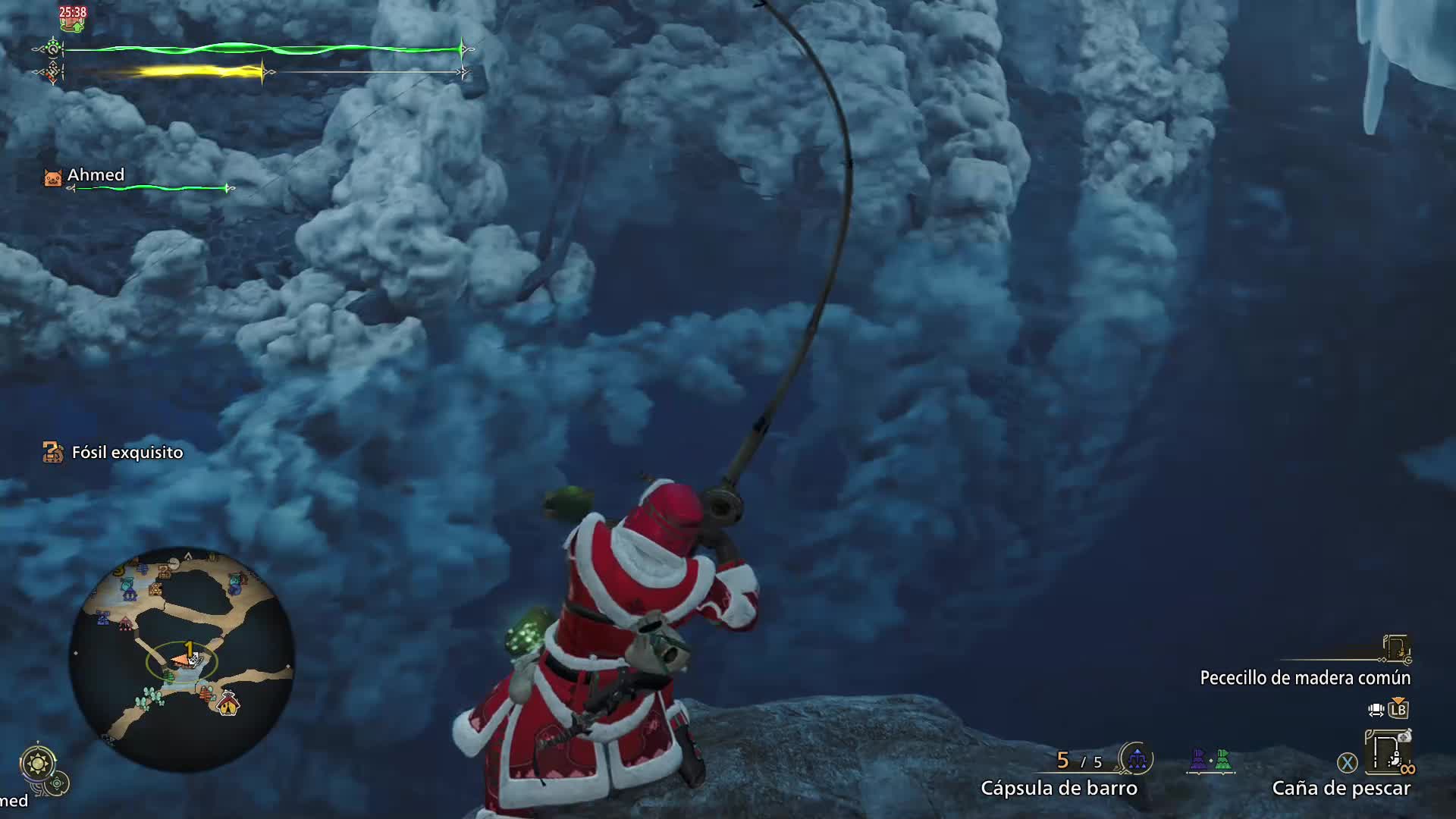 Monster Hunter Wilds - Pesca pre-navidad y conversando con el gato Monster Hunter Wilds - Pesca pre-navidad y conversando con el gato