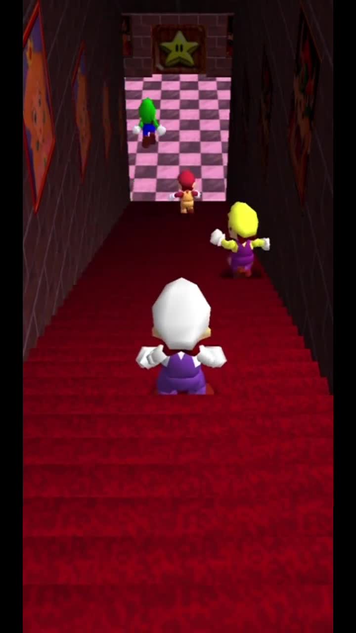 Van, GP and Nate struggle climb while dewott watches them (found in Mario Madness files) in a short