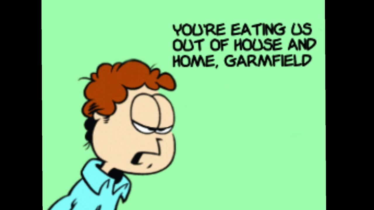 if Garfielf was a comic