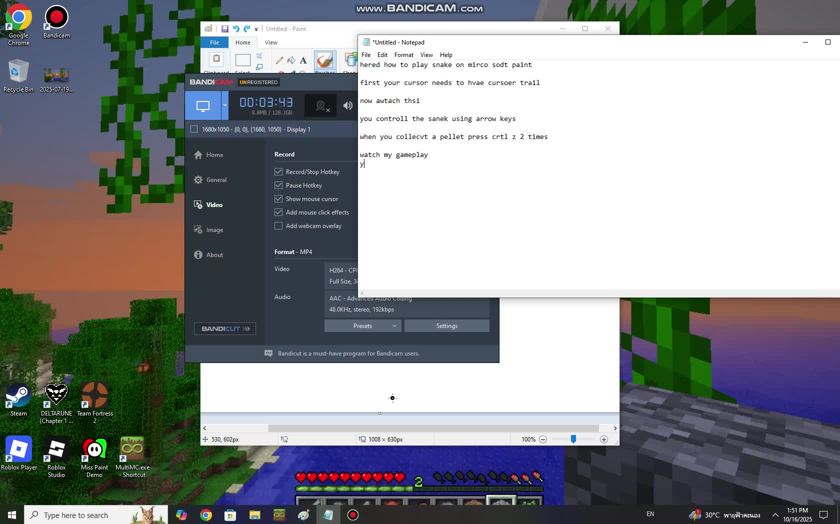 tutriol : how to play snake on mrco soft painr