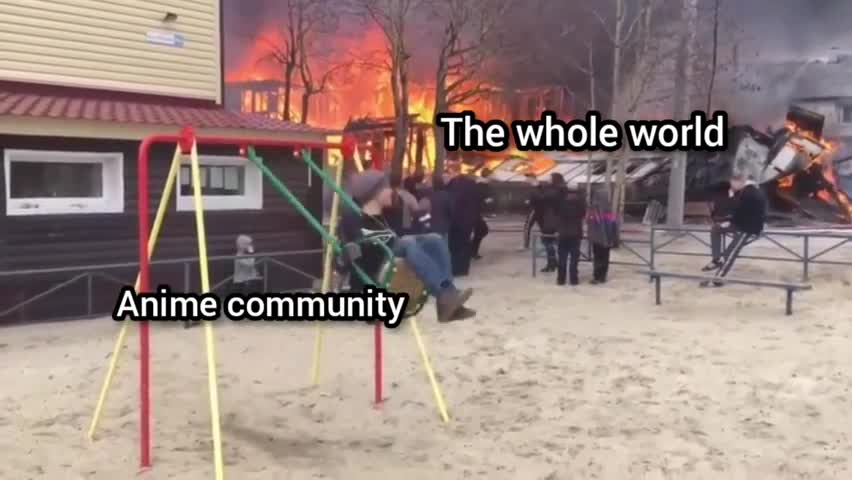The world is vs Anime community.