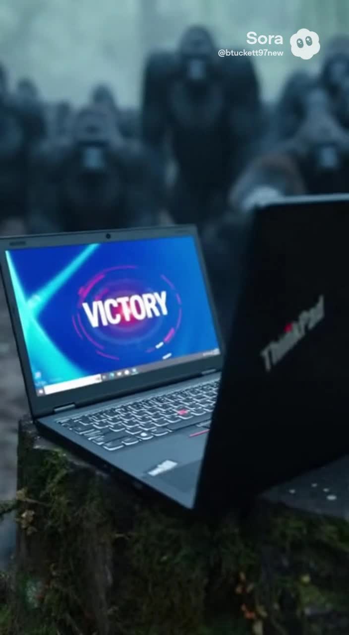 100 Gorillas vs 1 ThinkPad [SORA]