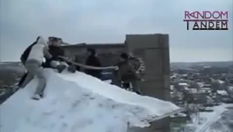Crazy Russian Kids Jump From Building for Fun!