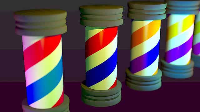 Making optical illusions in Blender N°8: Barber Pole Illusion