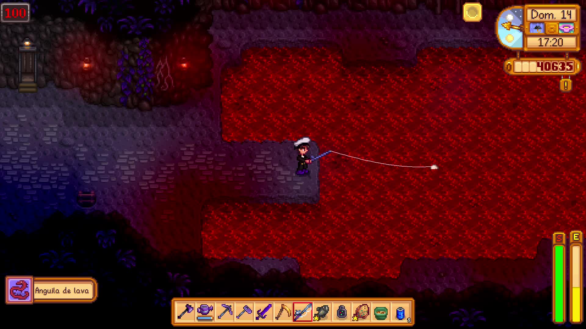 Stardew Valley - Pescando solo basura en el piso 100 de las minas