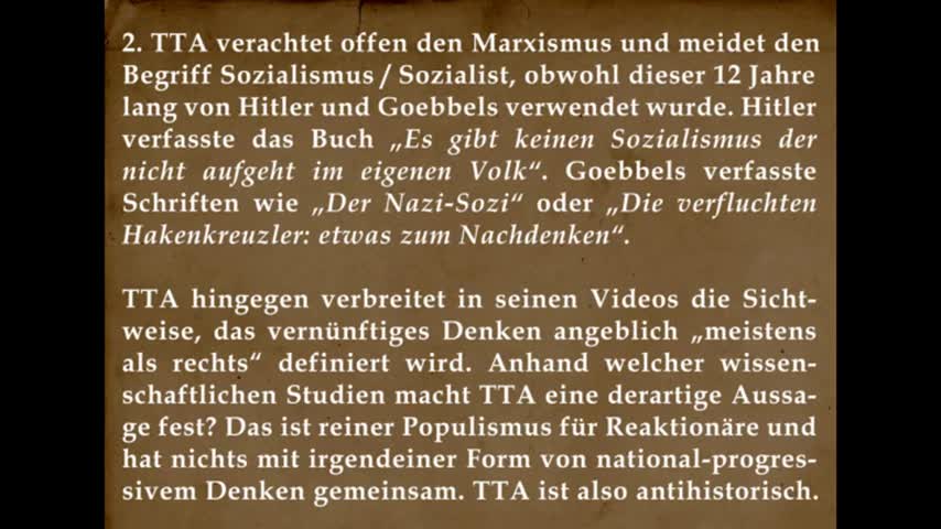 TTA Dennis Schulz geisteskrank oder eher systemnational?