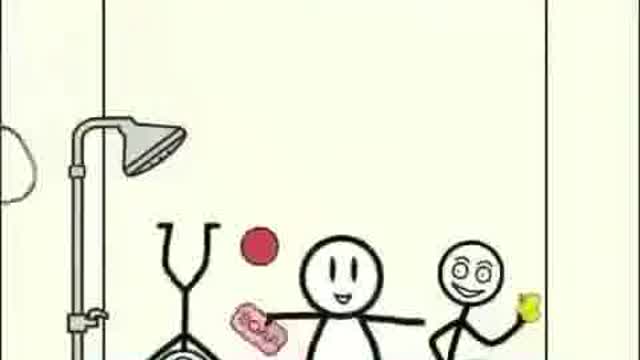 beat the soap off his hand