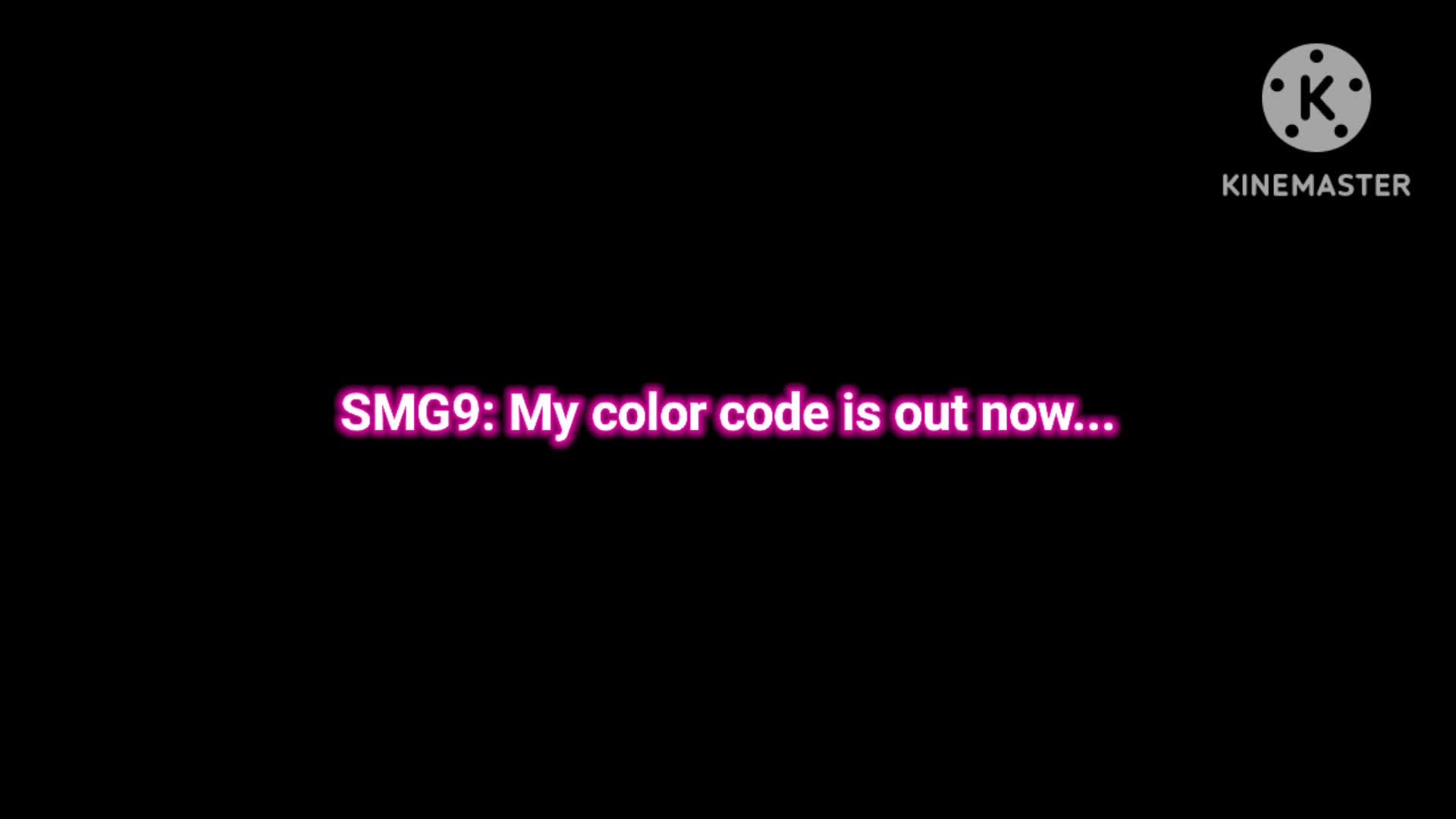 Colour code out now!