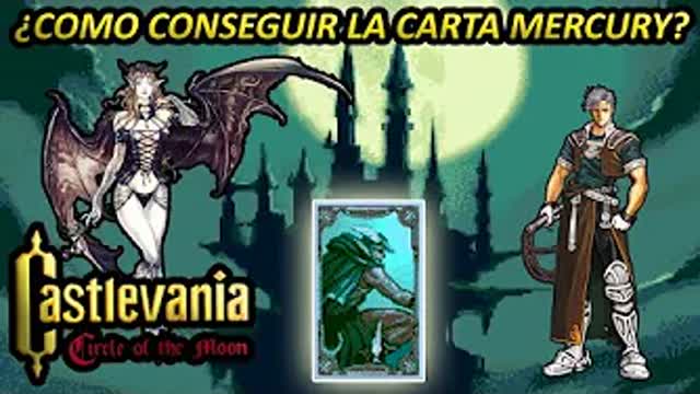 Castlevania Circle of the Moon Extras 13 Dónde conseguir la carta Mercury