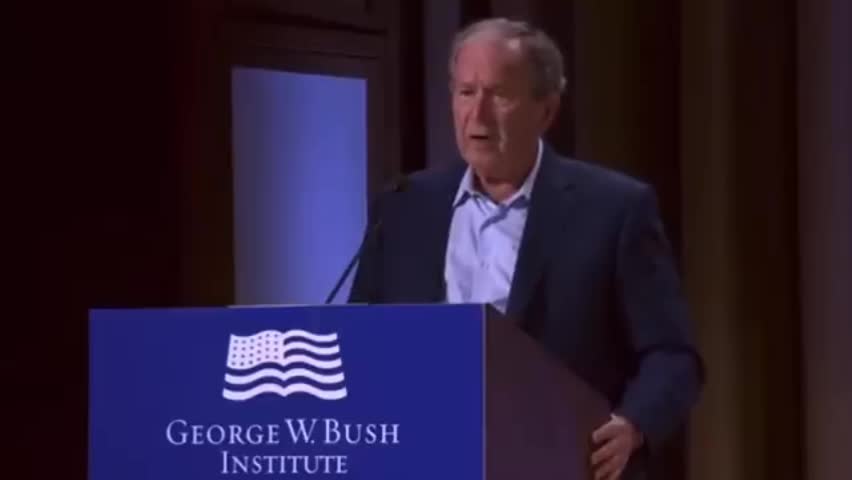George bush admits the Iraq war was unjustified accidentally