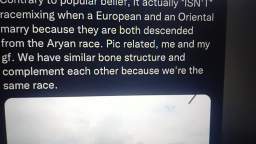 it isn't "race-mixing"