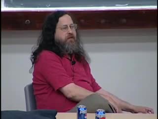 Richard Stallman Eats Something From His Foot