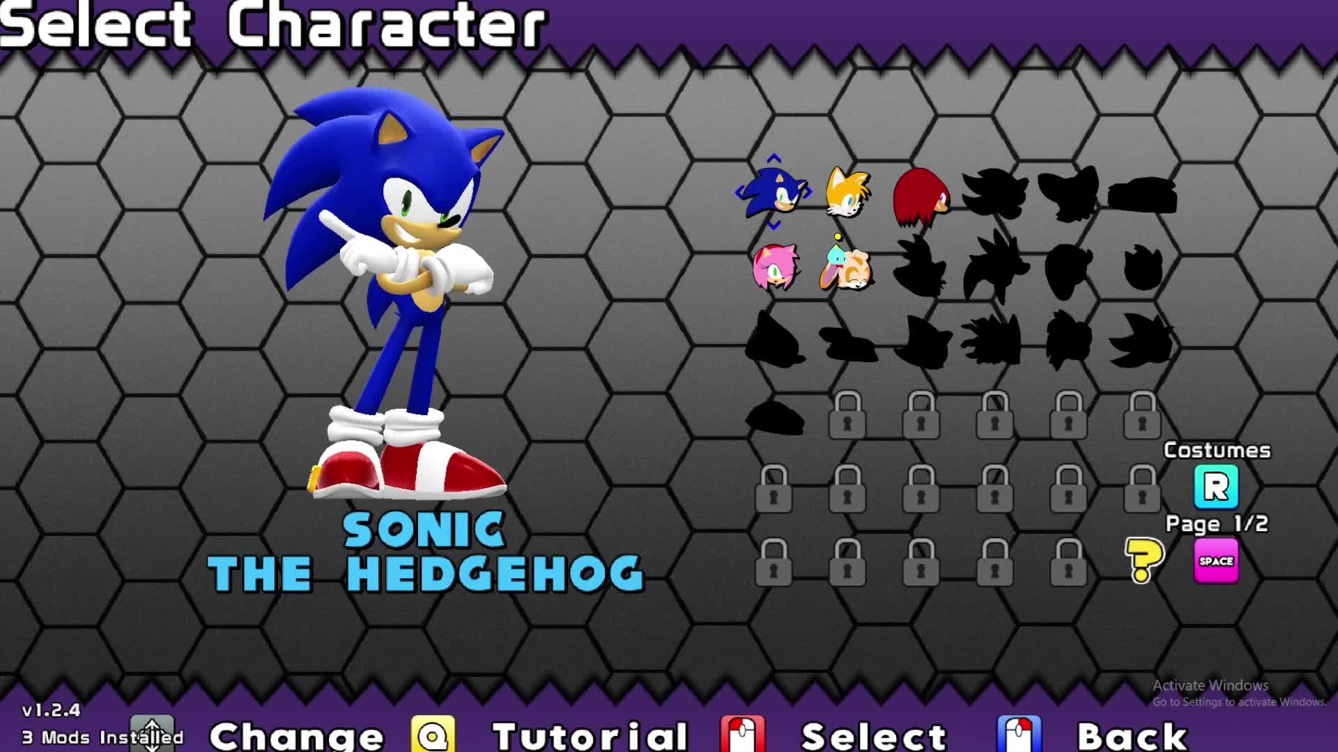 PLAYING A CORSE sonic game