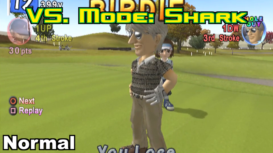 Everybody's Golf (PS2) - VS. Mode Playthrough: Shark (Normal)